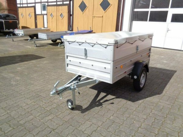 CAR TRAILER Anhänger 750kg Kastenaufsatz 100 km/h