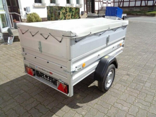 CAR TRAILER Anhänger 750kg Kastenaufsatz 100 km/h