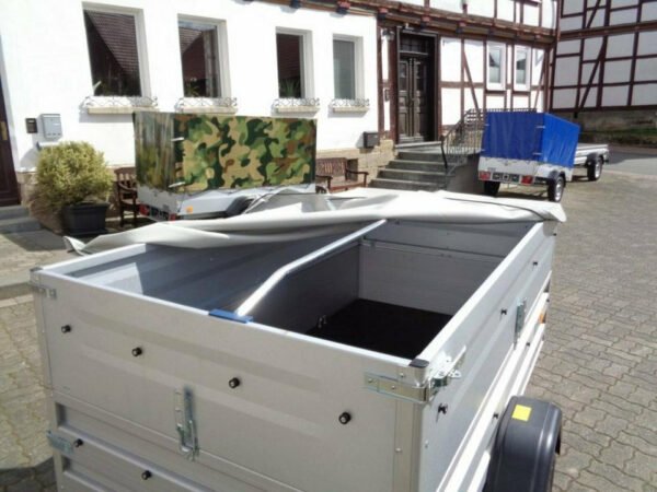 CAR TRAILER Anhänger 750kg Kastenaufsatz 100 km/h