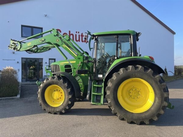 tracteur 24a John Deere 6830 Power Quad plus mit Frontlader und FZW, front PTO